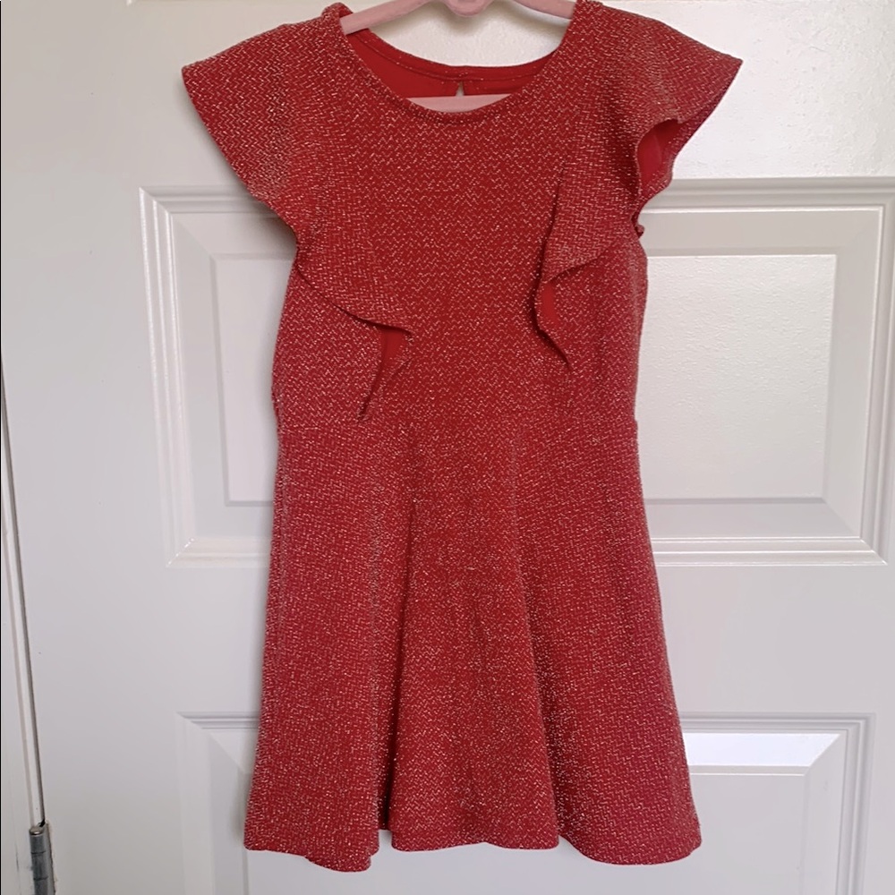 Epic Threads Red Ruffled Tiered A-Line Dress